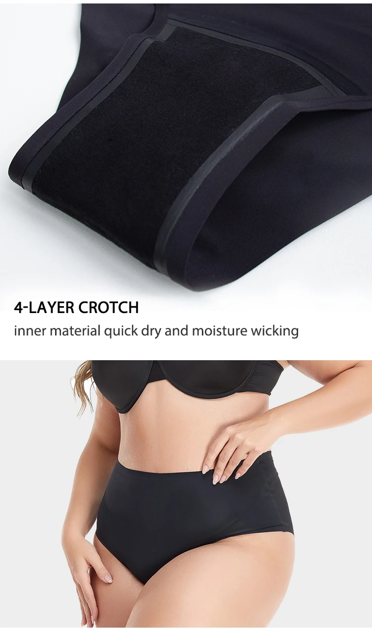 Wholesales High Quality Womens Underwear Period Panties 4 Layer Leakproof Menstrual Physiological