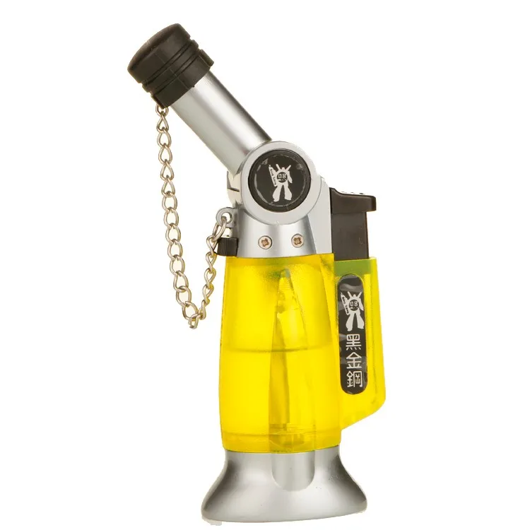 GF-865 Eagle Angle Torch Adjustment 90 Degree Single Cheap Plastic Windproof Refillable Torch Lighter