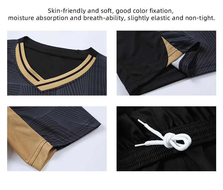 Manufacturer Custom Soccer Jersey Men Quality Football Uniform Training Sport Men Soccer Wear Uniform Sets