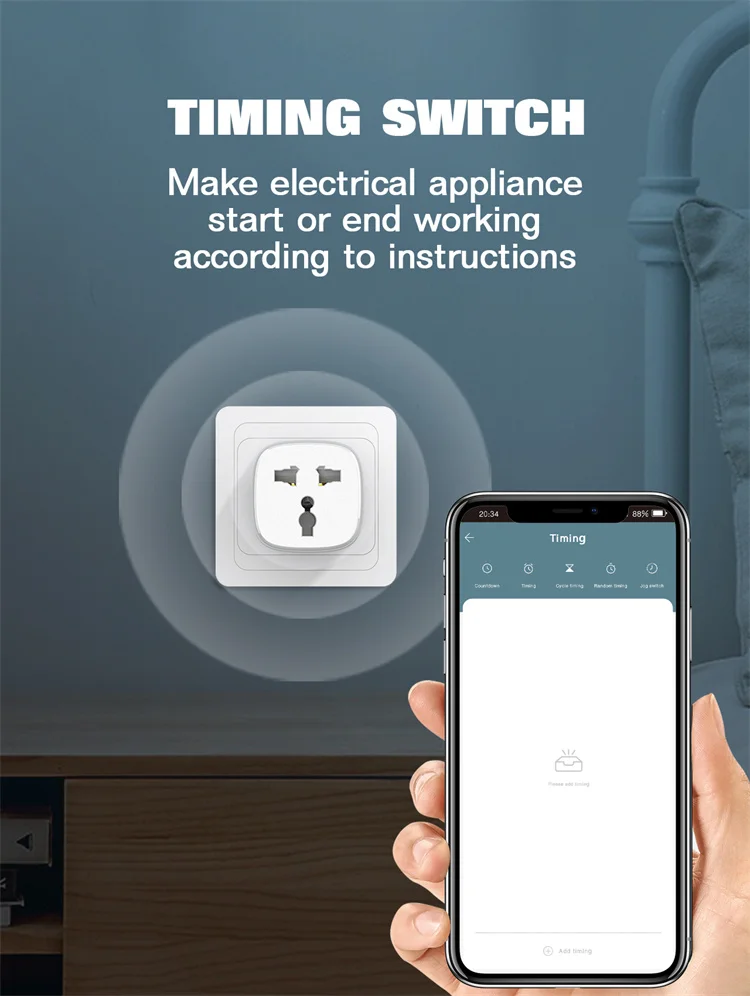 LDNIO SCW1050 2500W 10A EU US UK Conversion Tuya Socket Plug Wireless Control Wifi Smart Home Power Socket