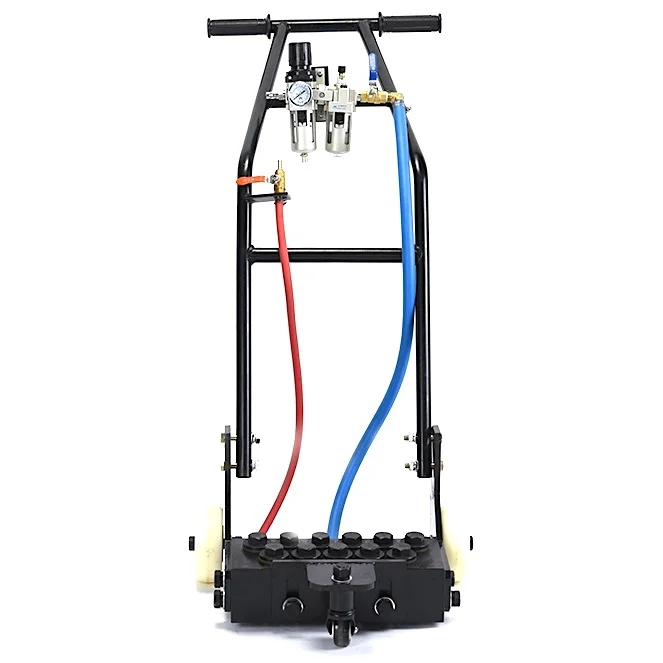 11 piston Pneumatic scaler 82 lbs 10000 BPM carbide tipped heads quickly fracture even the toughest materials Marine tools