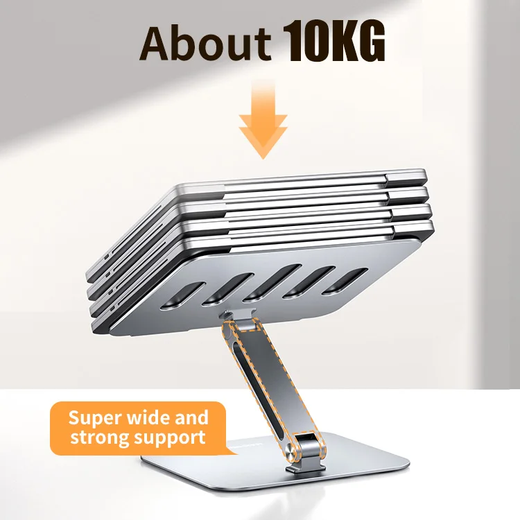 Эргономичный серебристый Настольный кронштейн для ноутбука подставка совместимая с большинством ноутбуков 10-17 дюймов
