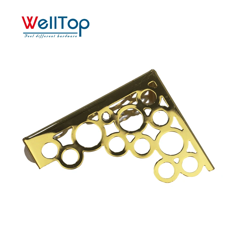 New Sofa Accessories Furniture Hardware Bed Feet Gold Sofa Legs Hollow Out Flower Metal Furniture Legs for DIY Cabinet Table