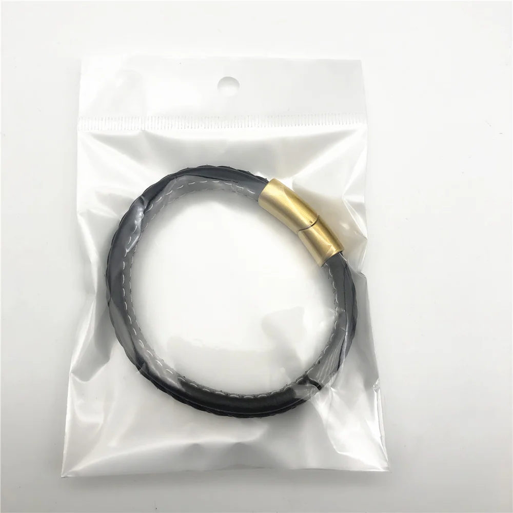  bestfriend green jade men accesories custom stainless steel magnetic leather braided friends crystal malachite bead man