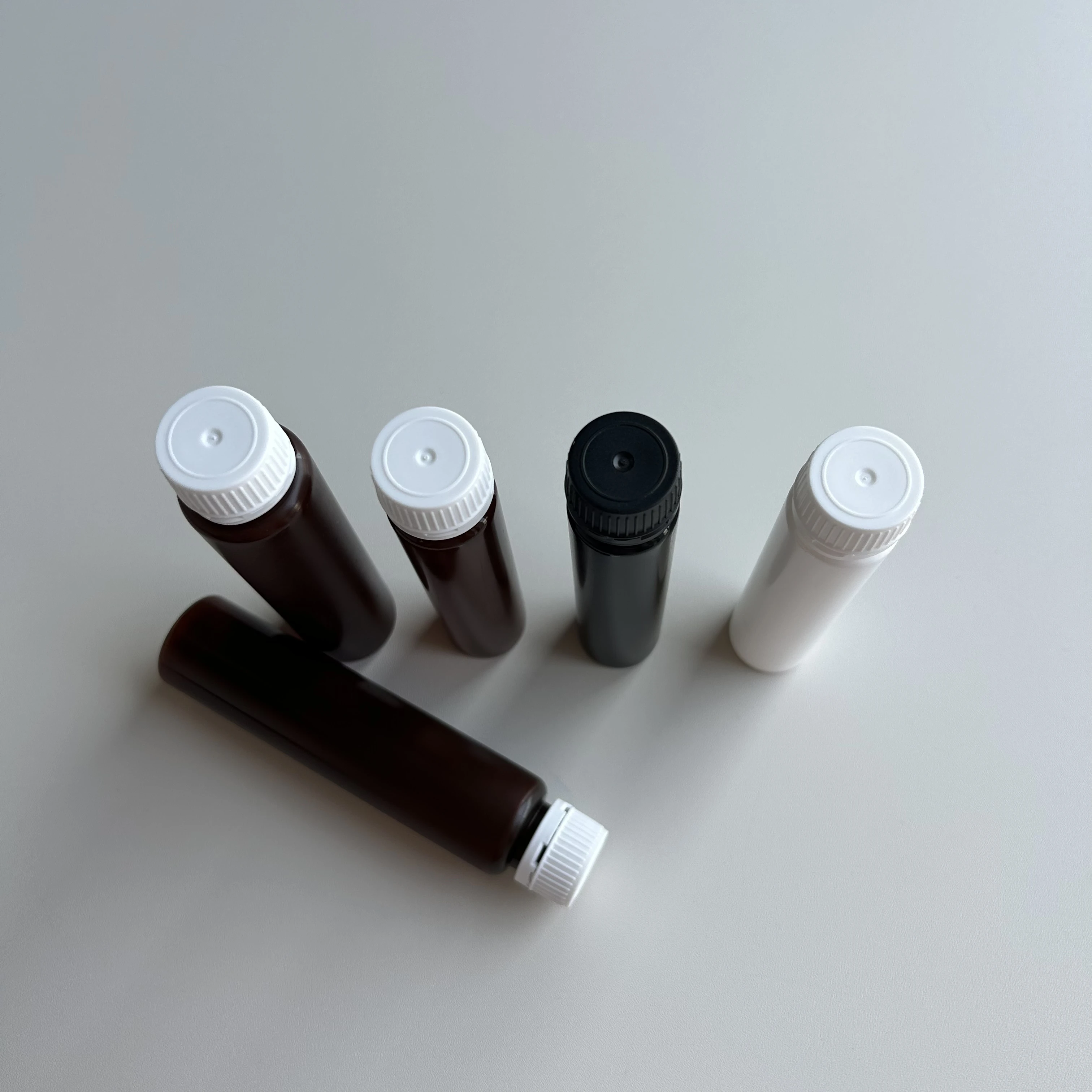 High Quality PP high-temperature oral liquid bottle with Screw Cap 20ml 25ml enzyme drinking bottle for drink bottles packages