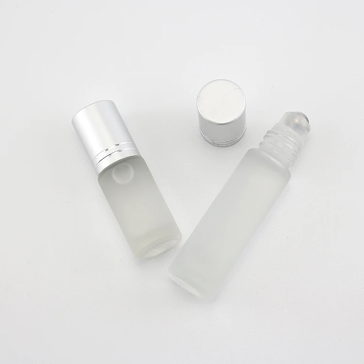 Custom 5Ml 10Ml Frosted Perfume Roller Ball Bottles Essential Oil Roll On Glass Bottle