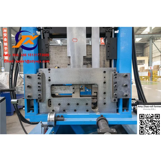JCX Full automatic interchangeable cz purlin Channel roll forming machine