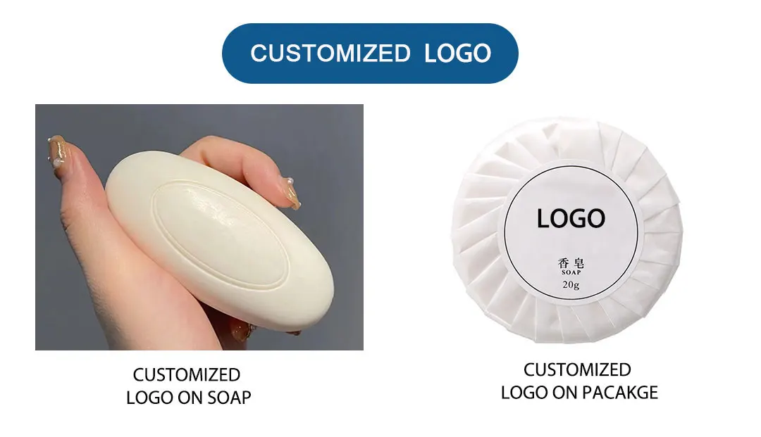 Wholesale 15g 30g 20g spa soap for  Luxury hotel custom travel round hotel disposable soap