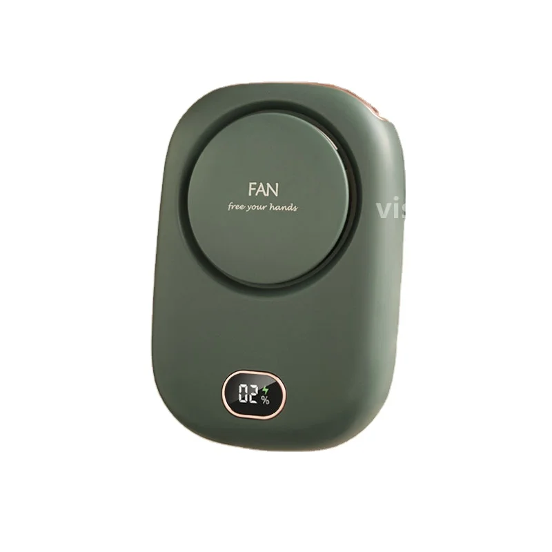 2021  new style  lazy neck fan USB charging mini desktop small fan large wind neck fan