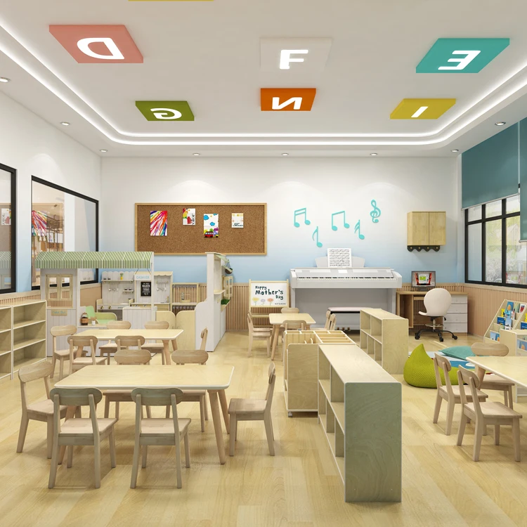 Cowboy preschool classroom layout design kindergarten supplies Montessori furniture