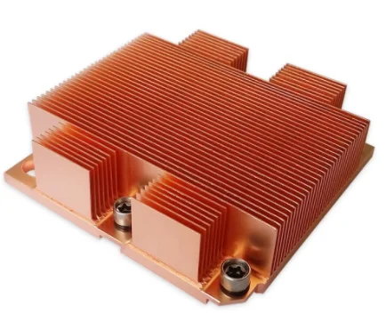 Wholesale 1U Square CPU Cooler Pure Copper Heatsink Passive Solution for Server