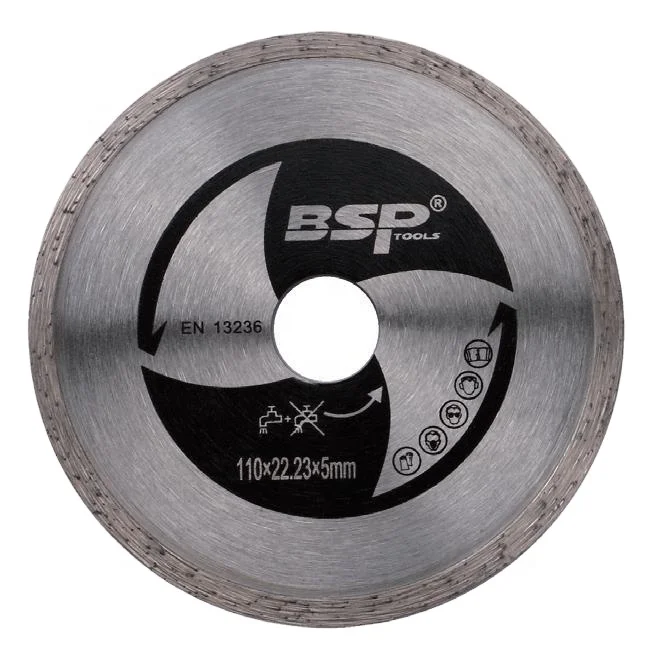 Economic Grade 110MM DIY Market Continuous Rim Diamond Saw Blade for Cutting Ceramic