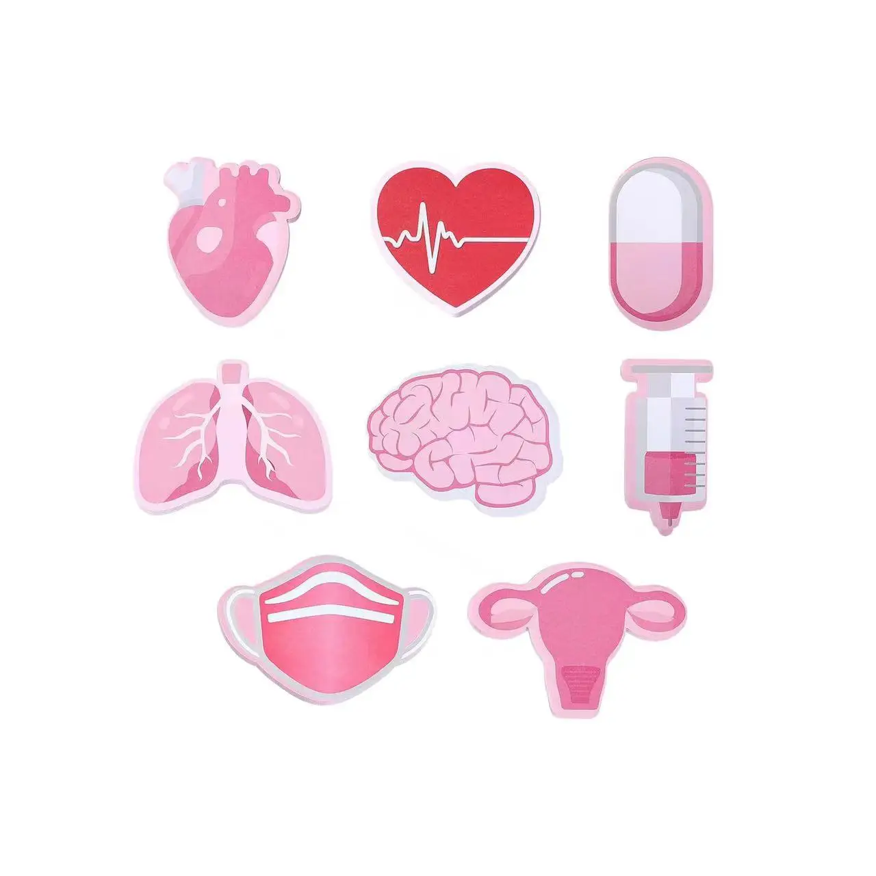 Sticky note Nurse shape Notepad self-adhesive Irregular shape Message note Decorative sticker customizable