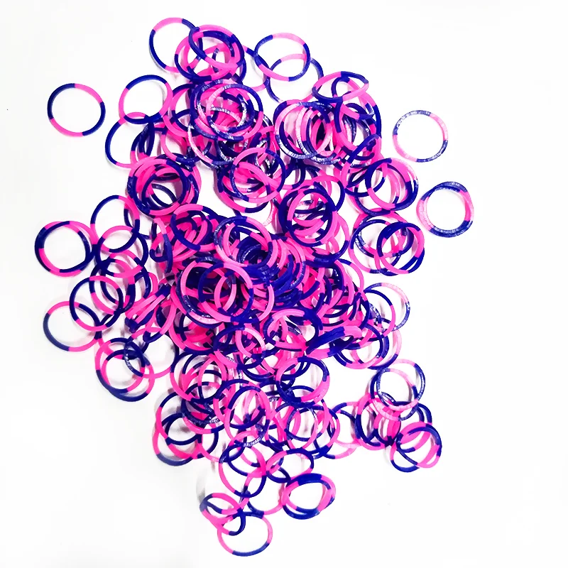 Good price non-stick 100% environmental big purple  color small rubber band for kids