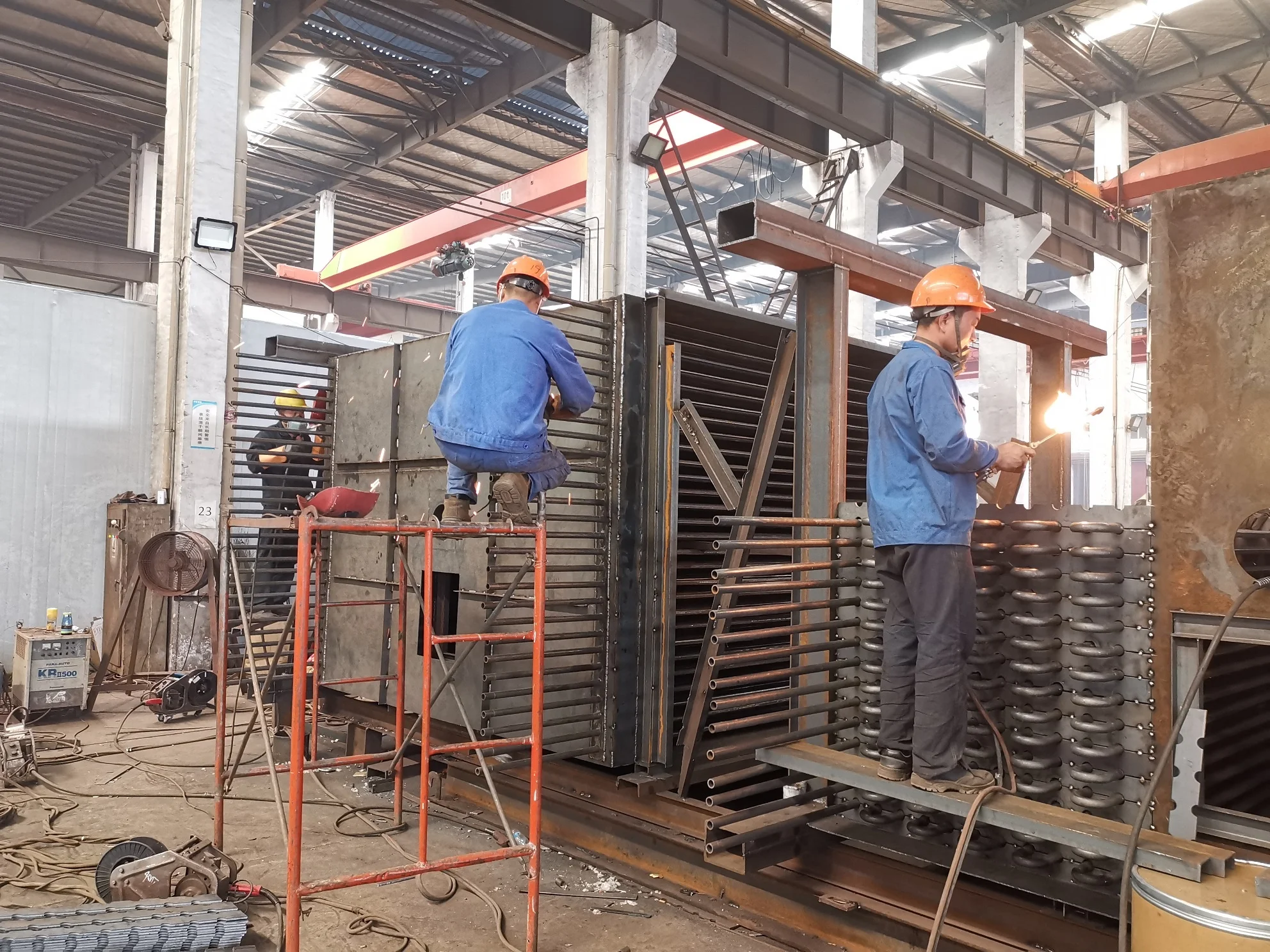 Power Plant Fire Tube Boiler Spare Parts Tubular  Air Preheater Heat Exchanger