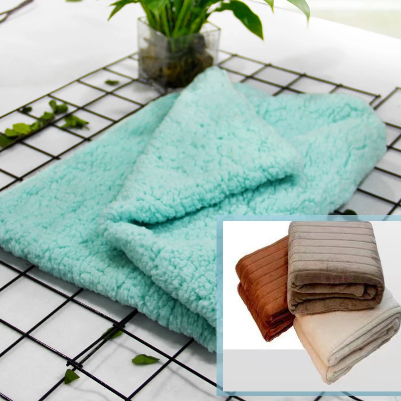 Hot Selling OEM Custom Sherpa One Side Brush Fleece Knitted Fabric Used for Pajamas Blankets Shirts