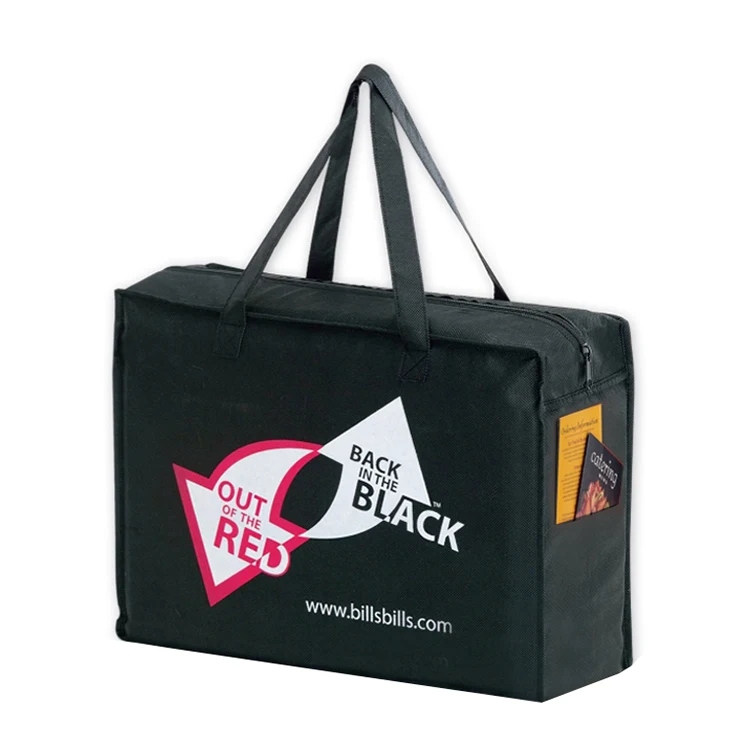 Brief case style Non-woven Polypropylene Zipper Bag