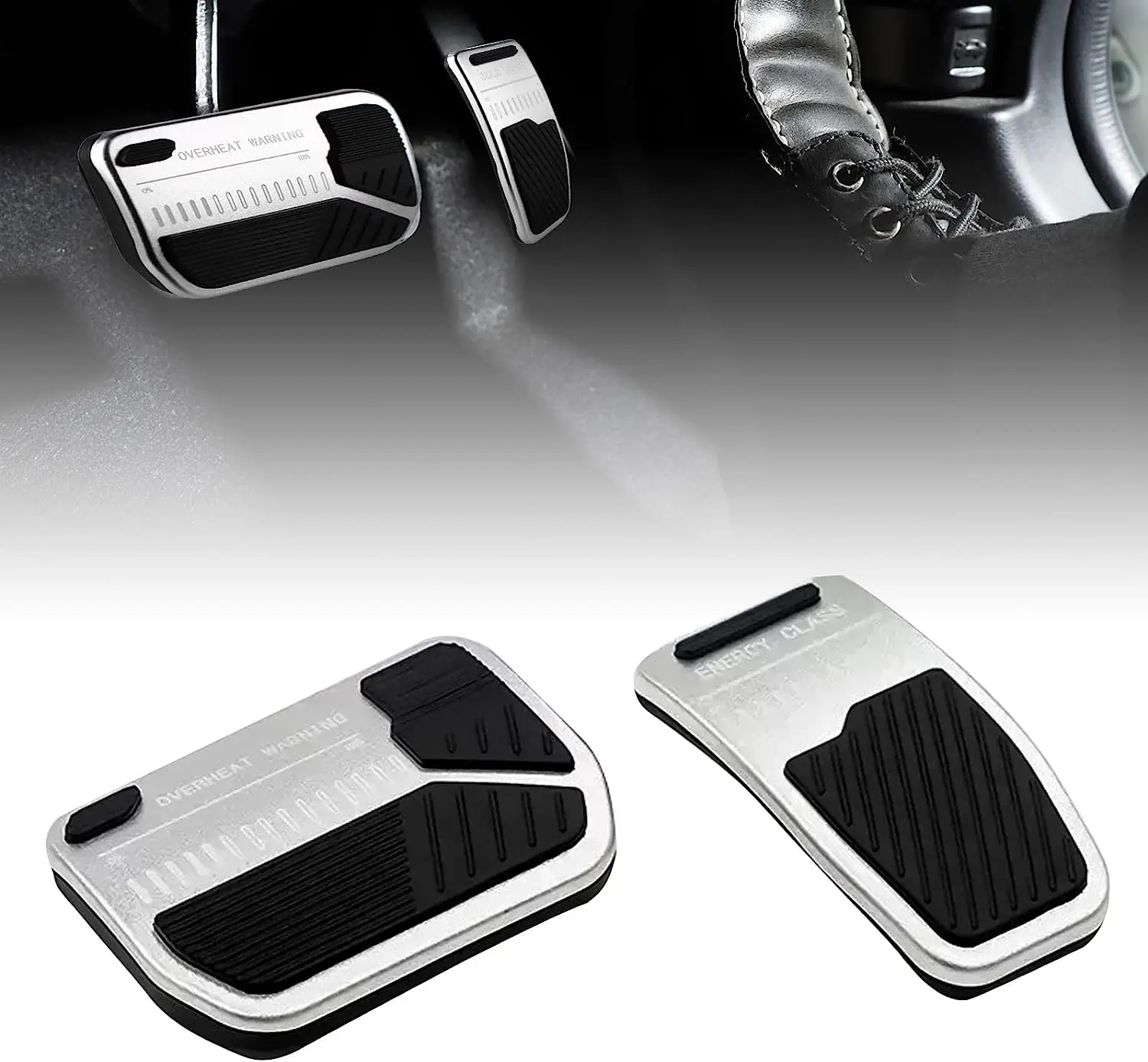 Anti-Slip Auto Foot Pedal Brake and Gas Pedal Pad Fit for Tesla Model 3 Model Y 2017-2023 Accelerator Pedal Covers