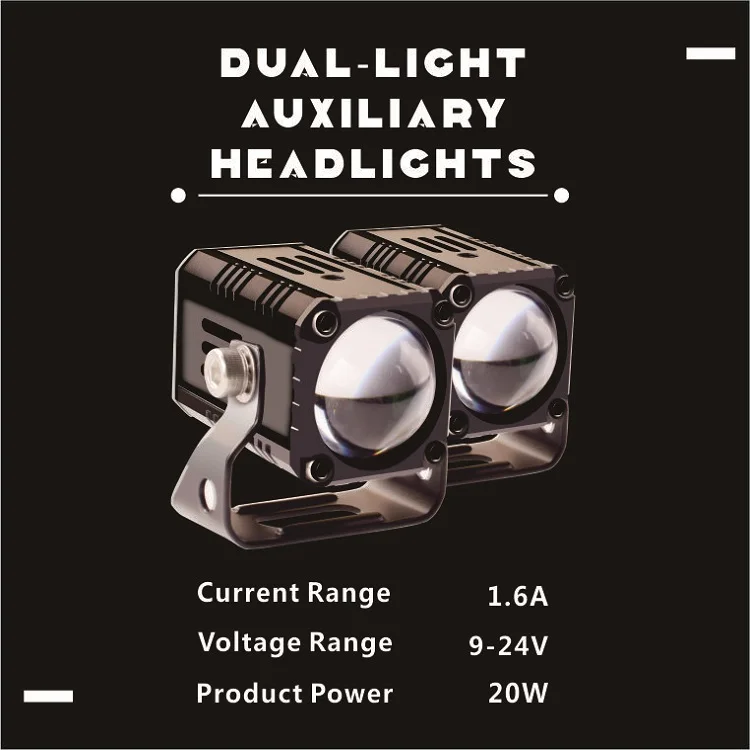 Senlo 4000LM 40W Moto Spotlight LED Driving Fog Spot Head Light Mini Driving Light for motorcycles Led