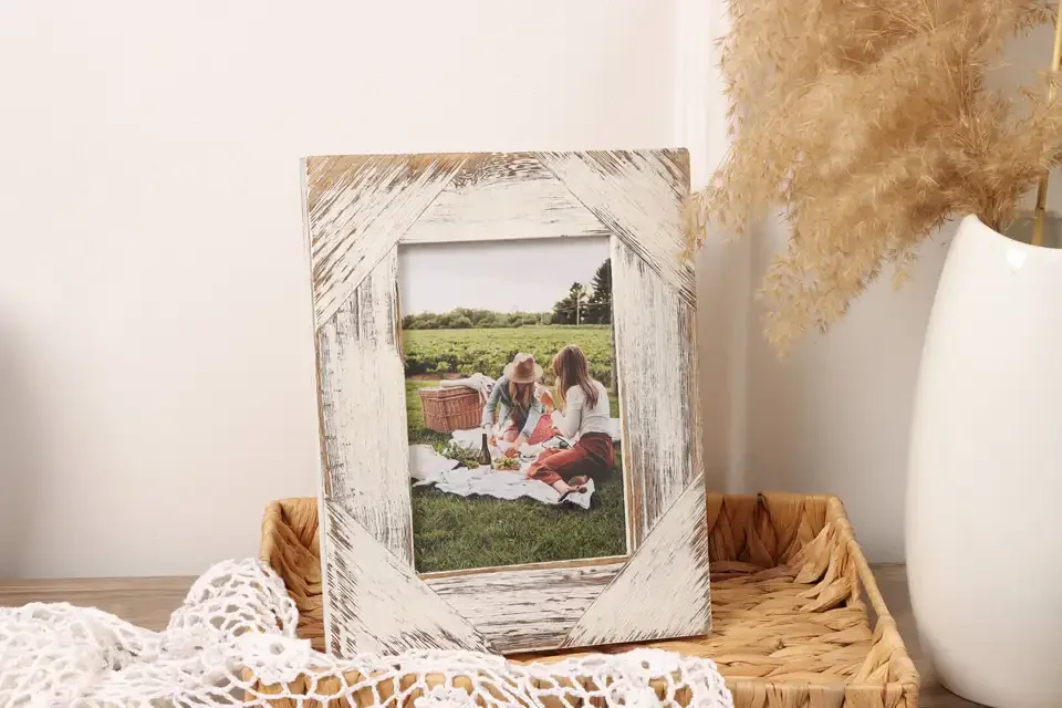 Modern Wood Photo Frame Furniture for Bedroom Kitchen Living Room Bathroom