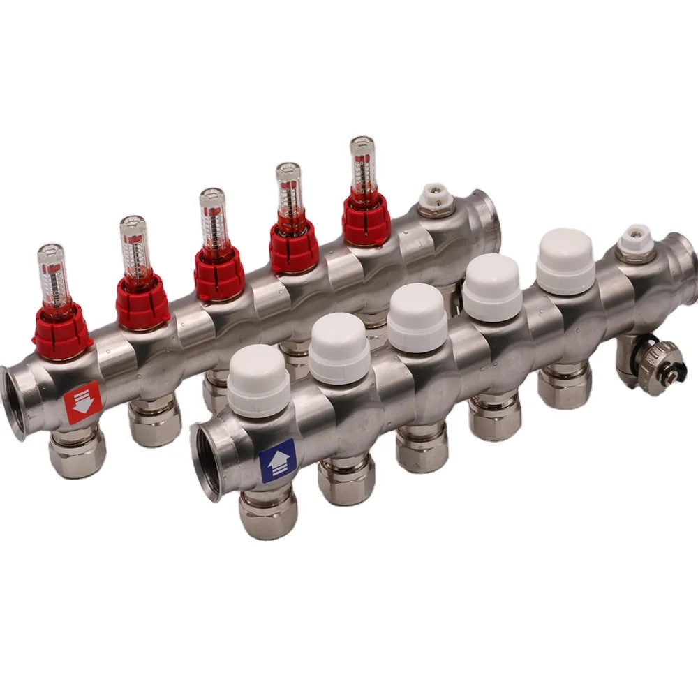 Afulise High Quality 304 Stainless Steel Underfloor Heating radiant pex Manifold