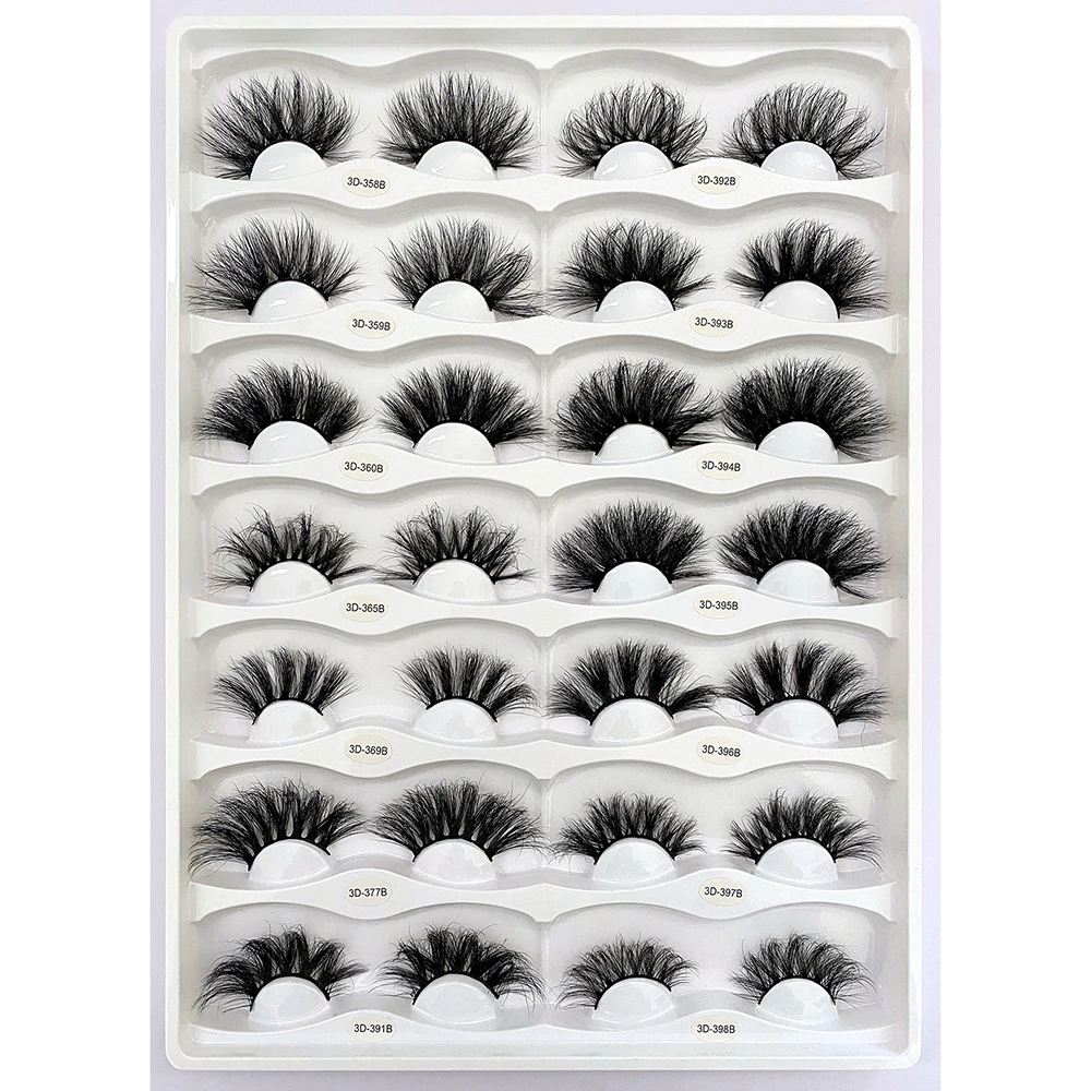 Lashes3d оптовый поставщик 25 мм очень длинные норковые ресницы частная Этикетка 3D с индивидуальными
