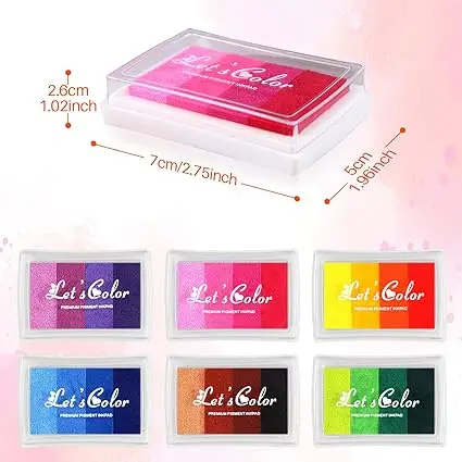 Quick Dry Pigment Ink Pads for Card Making, Rubber Stamps