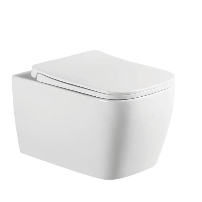 Hot sale jet type slow drop cover bathroom toilet vortex siphon water-saving toilet silent and anti-odor