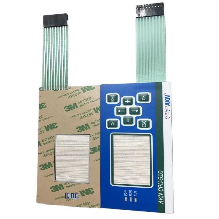 Panel label manufacturer custom embossed on off push button membrane switch panel at factory price membrane foil tactile switch