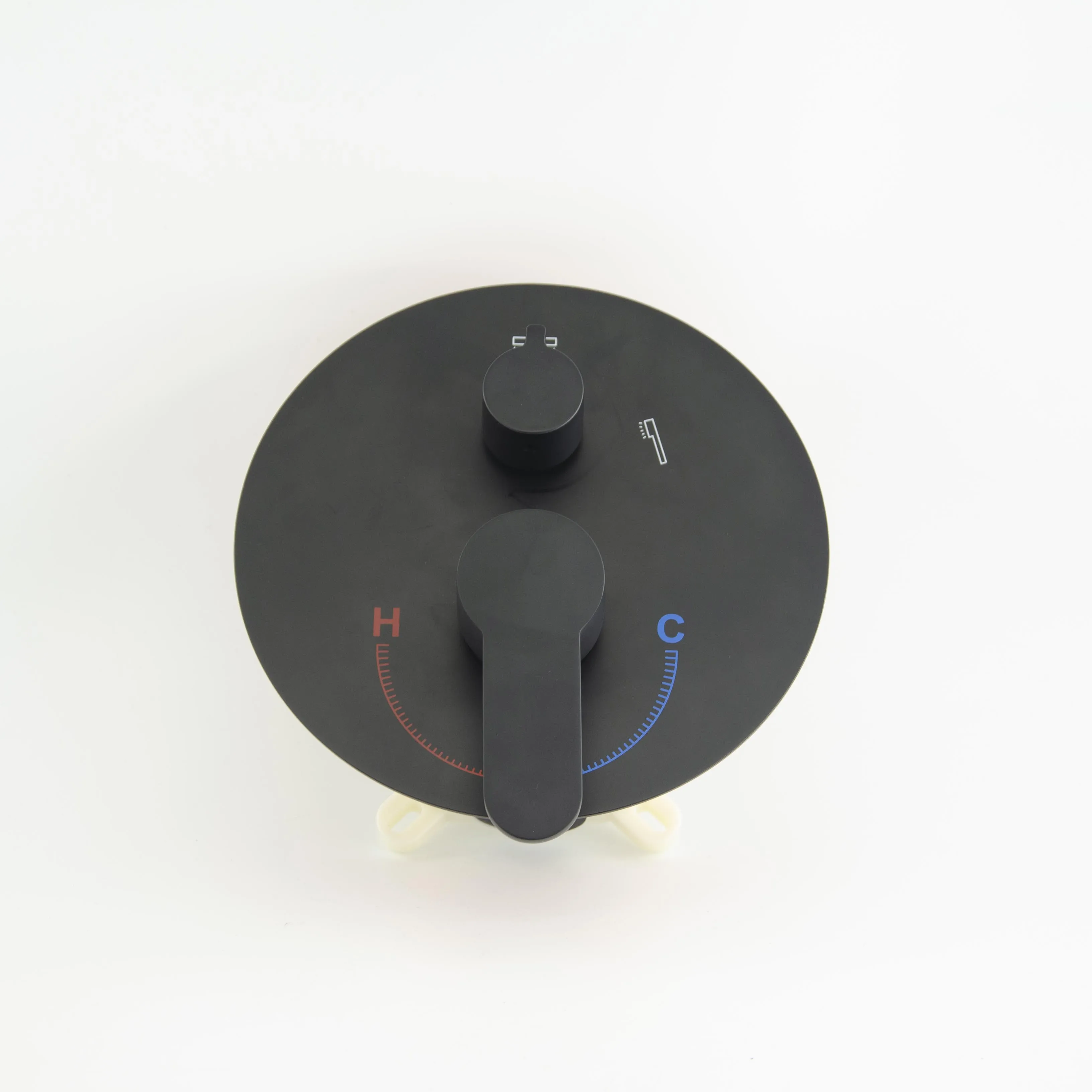 High Quality Round Black In Wall Concealed Two Functions Diverter Bath&Shower Mixer Faucet