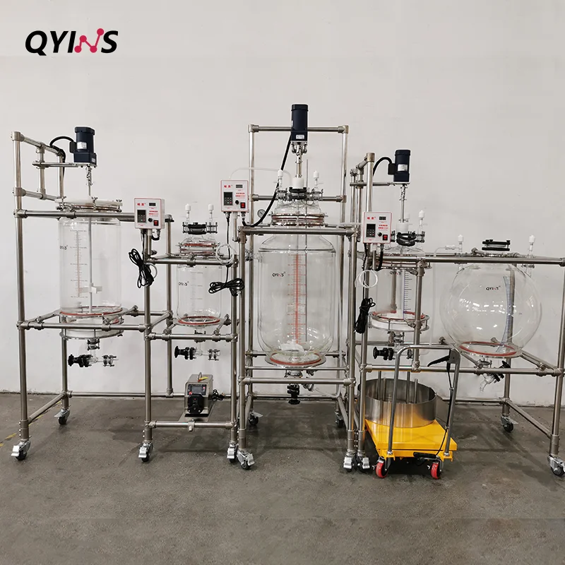 Customized jacketed glass solid liquid separation high purity metal process stirring reactor Nutsche filter reactor