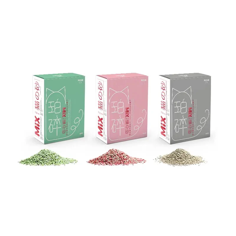 New Flushable Super Odor Control  Zeolite Tofu Mix Cat Litter For Pet Shop
