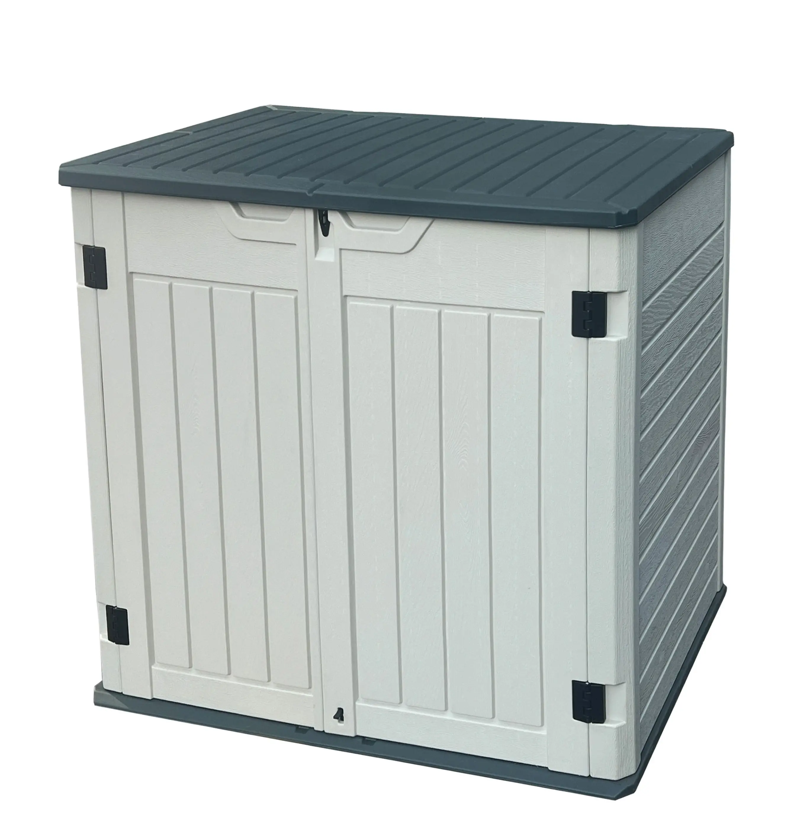 Lifetime Rot Proof Waterproof Outdoor Plastic Garden Horizontal Shed Storage Cabinet