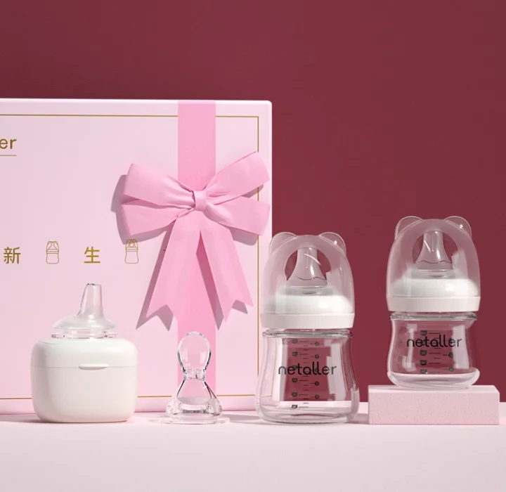 100ml/180ml Wide Feeding Baby Bottle Milk Baby Bottle Glass Baby Bottle Wholesale