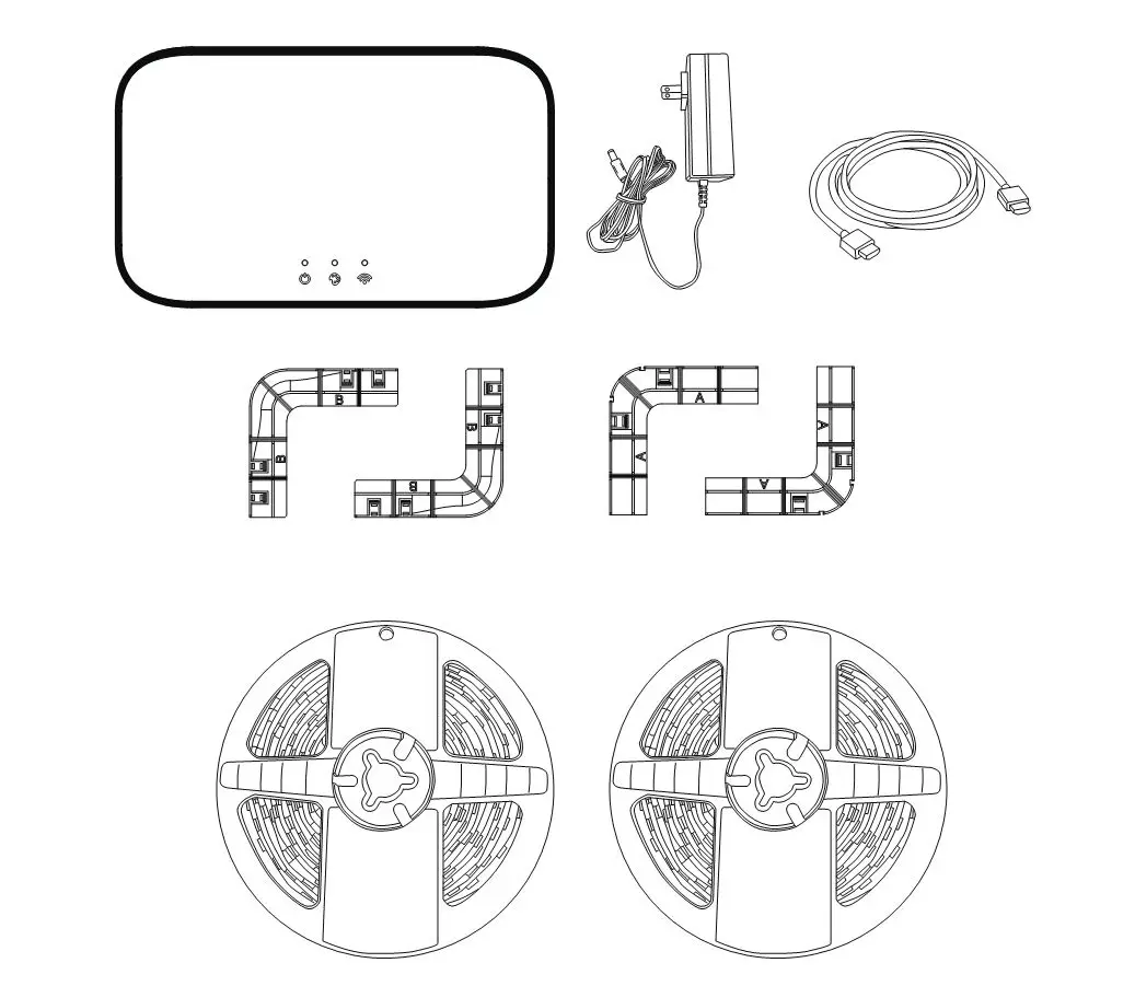 New arrival real TV background ambient light no softerware no camera no soldering led lighting for 21-120 inches TV