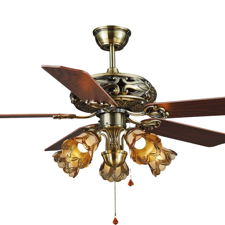 
CE Rohs DOE Ac Ceiling Fan Chandelier Factory Direct Sell Ceiling Fans Decorative Mini Ceiling Fan With Light 
