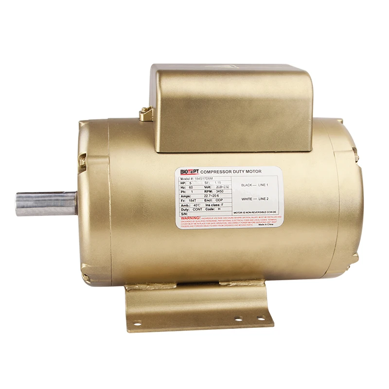 NEMA 10 hp ODP 3450rpm high torque single phase electric motor for air compressor