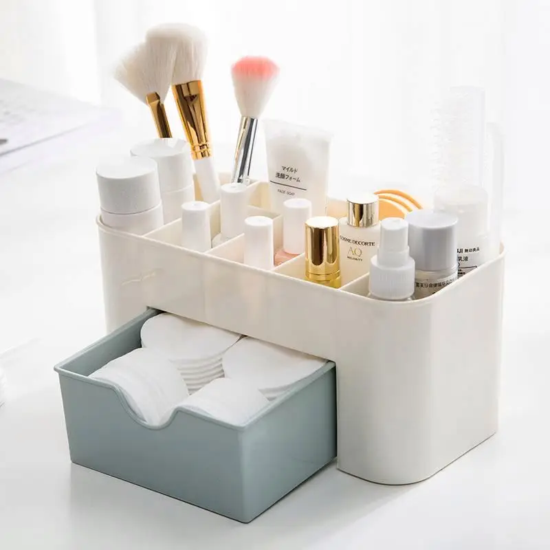 Hot Sale Makeup Organizer Box Plastic Cosmetics Storage Container Box Jewelry Organizer Drawer Makeup Box