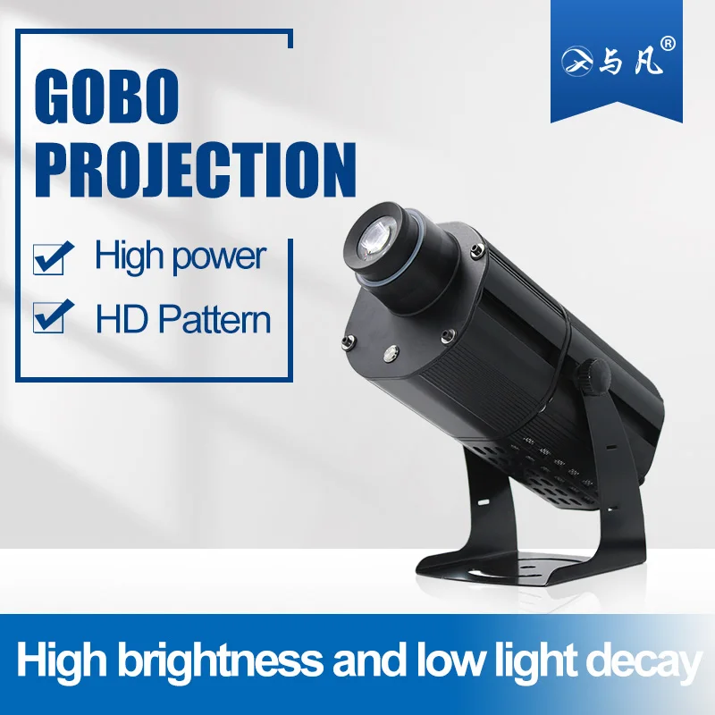 Yufan PI 67 реклама Gobo свет Водонепроницаемый светодиодный логотип проектор ватт черный белый блеск тела лампа 150