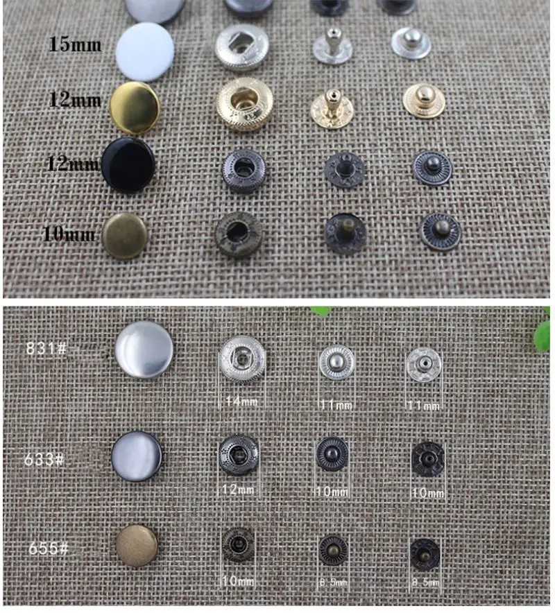 Fancy shirt  rivet garment custom metal snap button sewing accessories metal buttons