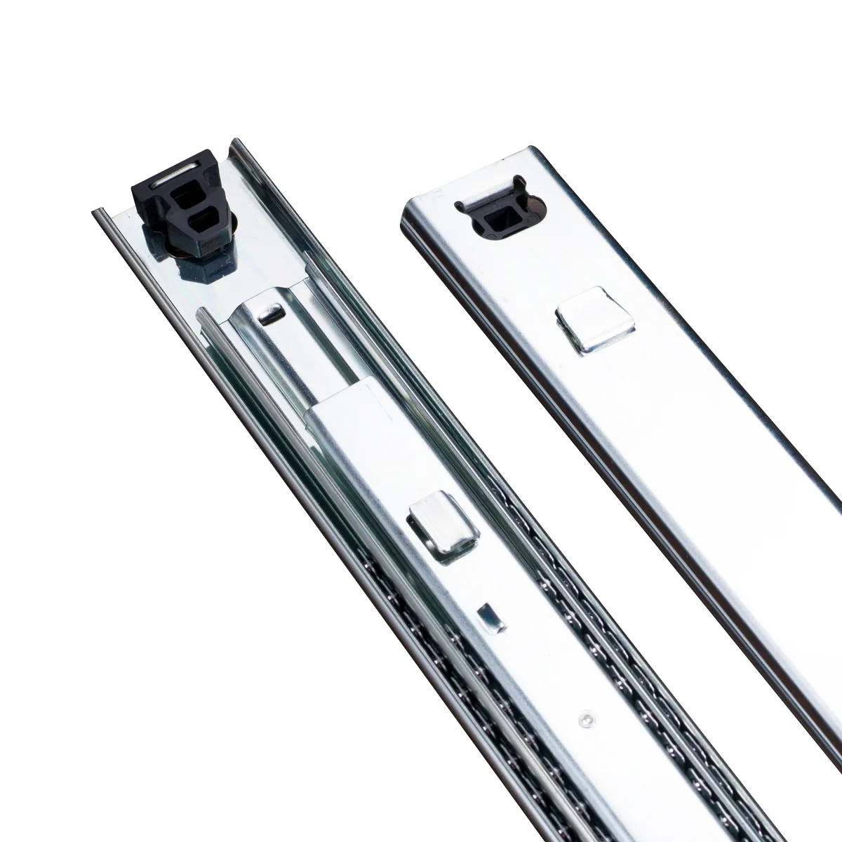220lbs Heavy Duty Ball Bearing Drawer Sliders 53mm Full Extension Wire Hanging Basket Telescopic Channel Rails For Metal Chess