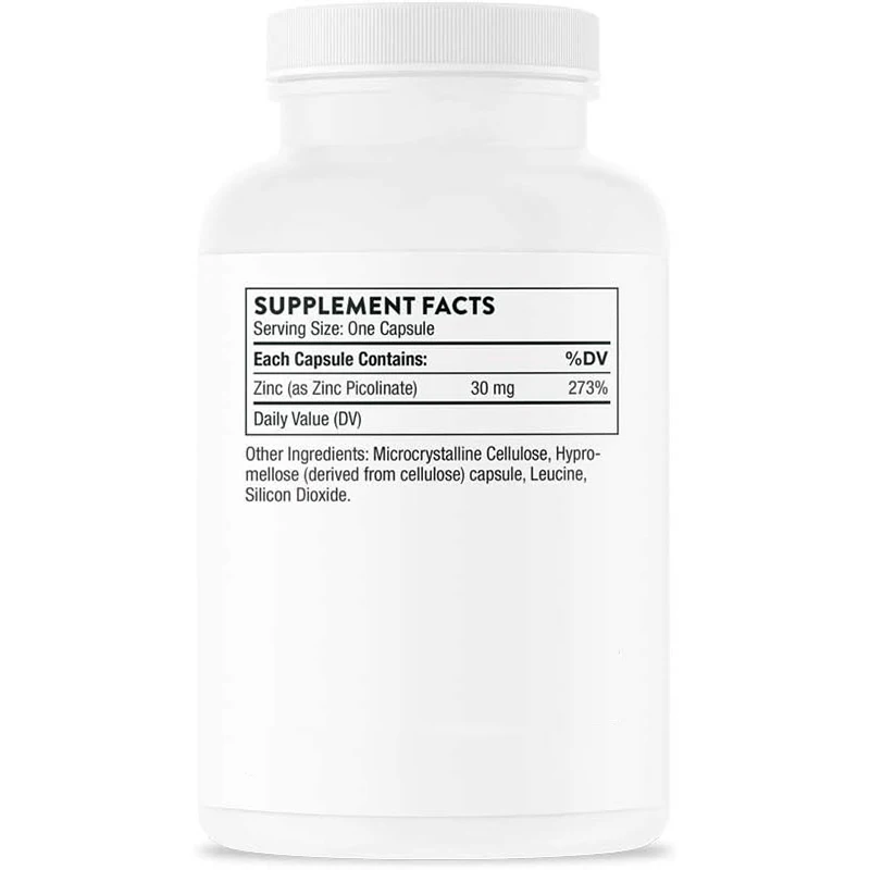 OEM ODM Wholesale Zinc Softgel 30mg Zinc Picolinate 180 Capsules Well Absorbed Zinc Supplement for Growth and Immune Function