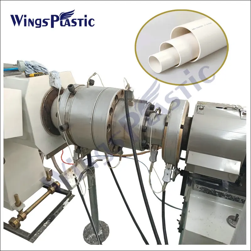 Wings Plastic High Quality Plastic Pvc Upvc Pipe Electrical Hose Machine Extruder Extrusion Making Machine Production Line