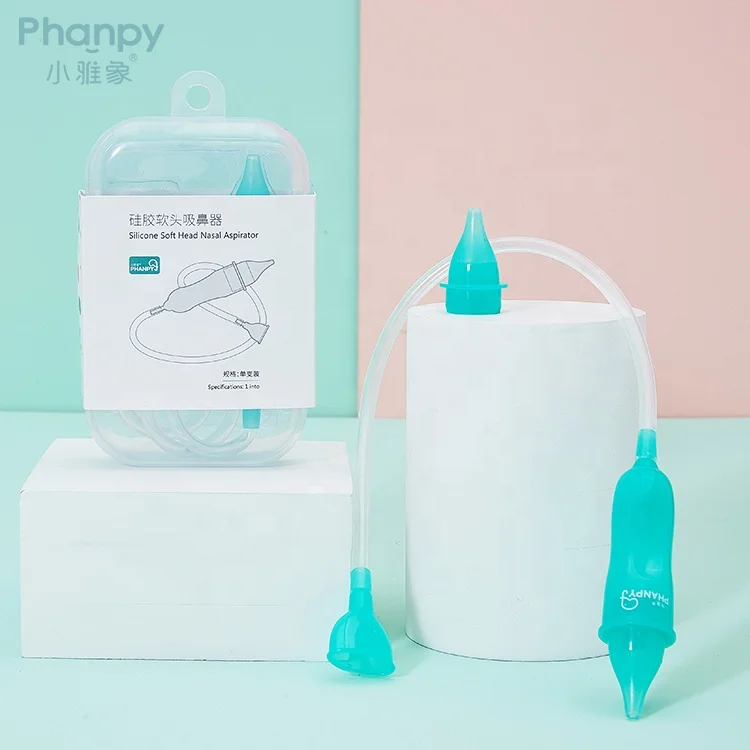 Phanpy Baby Silicone Nasal Aspirator Ajustable Suction Device BPA Free New Born Nose Sucker Infants Sniffle