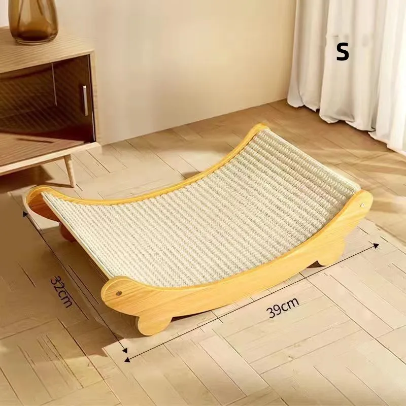 Kingtale 2 in 1 Cat Scratcher Cardboard Lounge Bed Cat Scratching Board Durable Board Pads Prevents Furniture Damage
