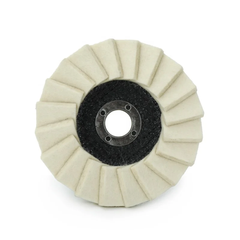 5 inch Hongjie 125mm felt polishing wool felt disc for buffing and polishing Factory OEM wool felt polishing pad