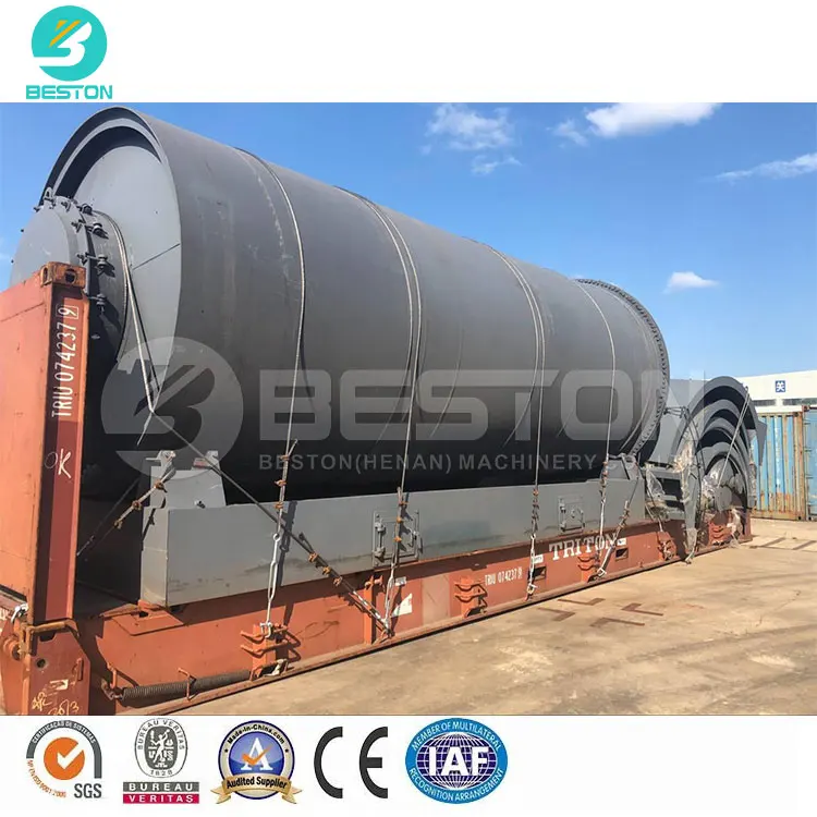Beston машина для переработки отходов Пиролизная установка для шин пластика