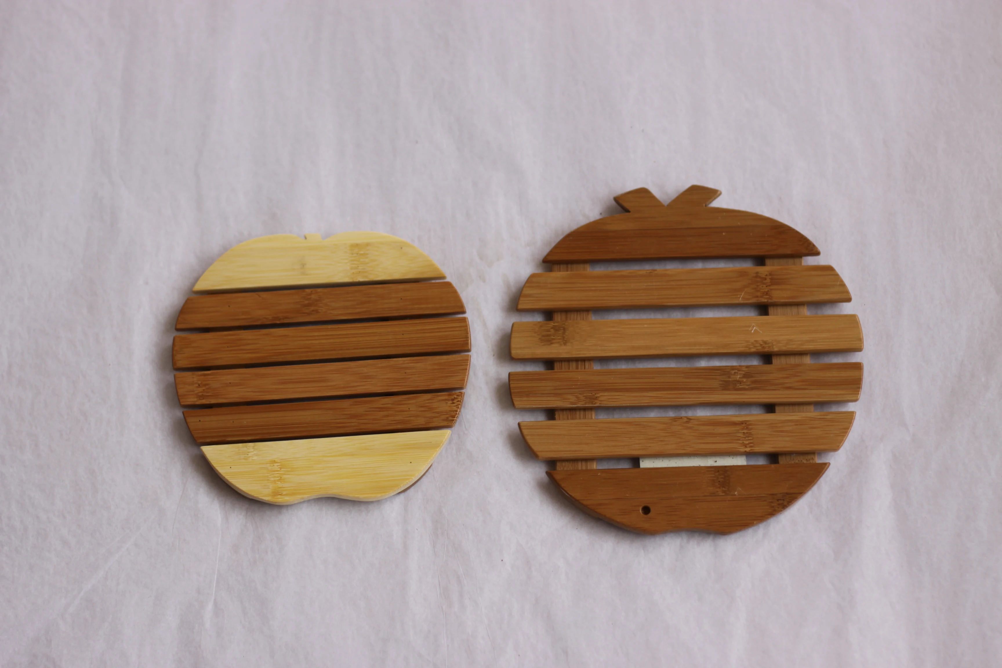 Bamboo natural Wood Trivet Elegant Mats & Pads for Table Top Protection pot mat