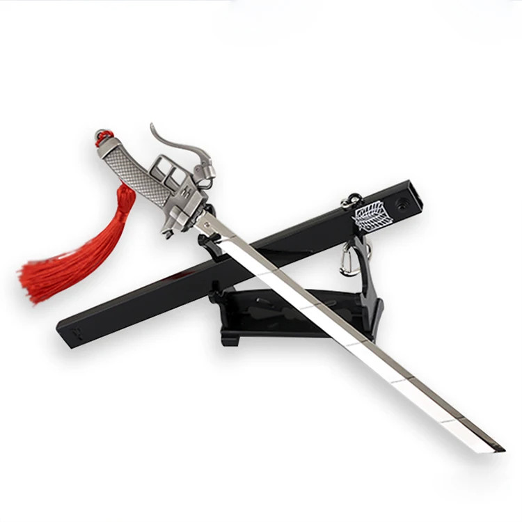 Mini Katana Keychain AOT Collection Japanese Cosplay Anime Toy Attack on Titan Anime Sword Keychain