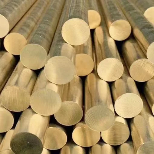 High Quality H59 Brass Bar Cuzn30 Flat Round Solid Brass Bars C2600 C2700 Round Copper Bar Brass Rod